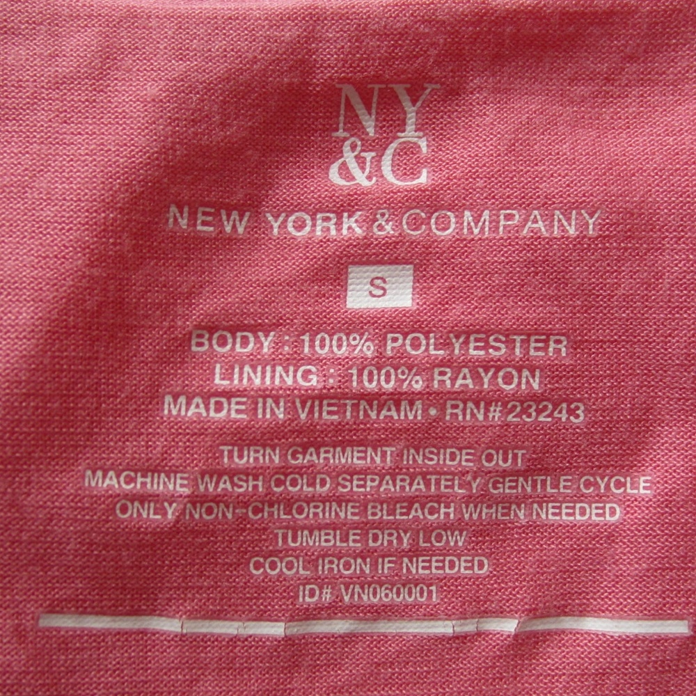 Pink Ruffle spaghetti strap blouse NY&Company, SM - Picture 2 of 8
